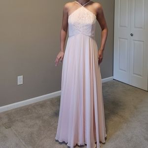 Lulu's Romantic Pink Blush Maxi Dress